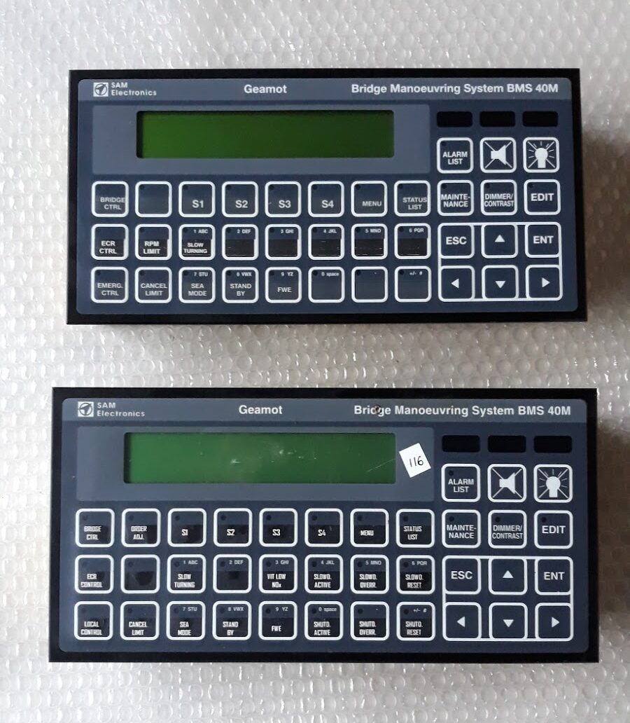 LYNGSO MARINE SAM ELECTRONICS BMS 40M BRIDGE MANOEUVRING SYSTEM